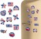 12 Pcs American Flag Diamond Painting Magnets, DIY Magnetic Fridge Décor, Strong Magnetic Diamond Art Stickers for Adults and Home Decoration